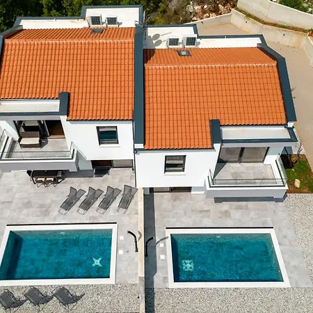 Beautiful - Two Pools, Panoramic Sea View, Sandy - By Traveler Tourist Agency Krk - Id 2689 * Risika