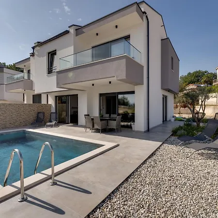 Beautiful - Two Pools, Panoramic Sea View, Sandy - By Traveler Tourist Agency Krk - Id 2689 Risika