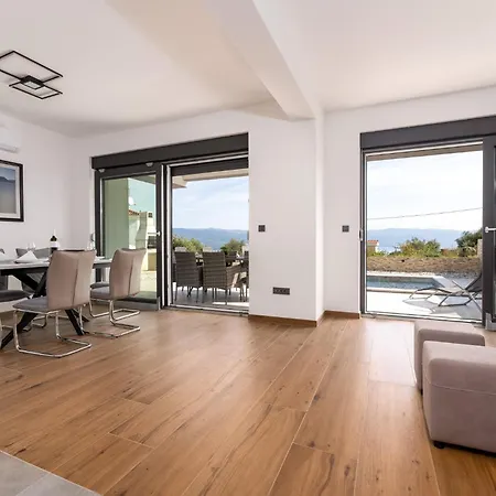 Villa Beautiful - Two Pools, Panoramic Sea View, Sandy - By Traveler Tourist Agency Krk - Id 2689